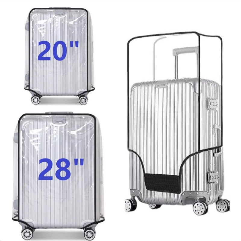 Waterproof Suitcase Cover Protector - Waterdichte kofferstofkap op wielen Doorzichtige PVC