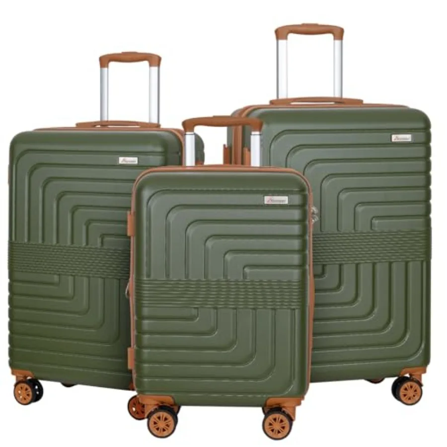 Expandable Hard Shell Luggage Set - 3-delige uitbreidbare koffersset 20/24/28 inch voor