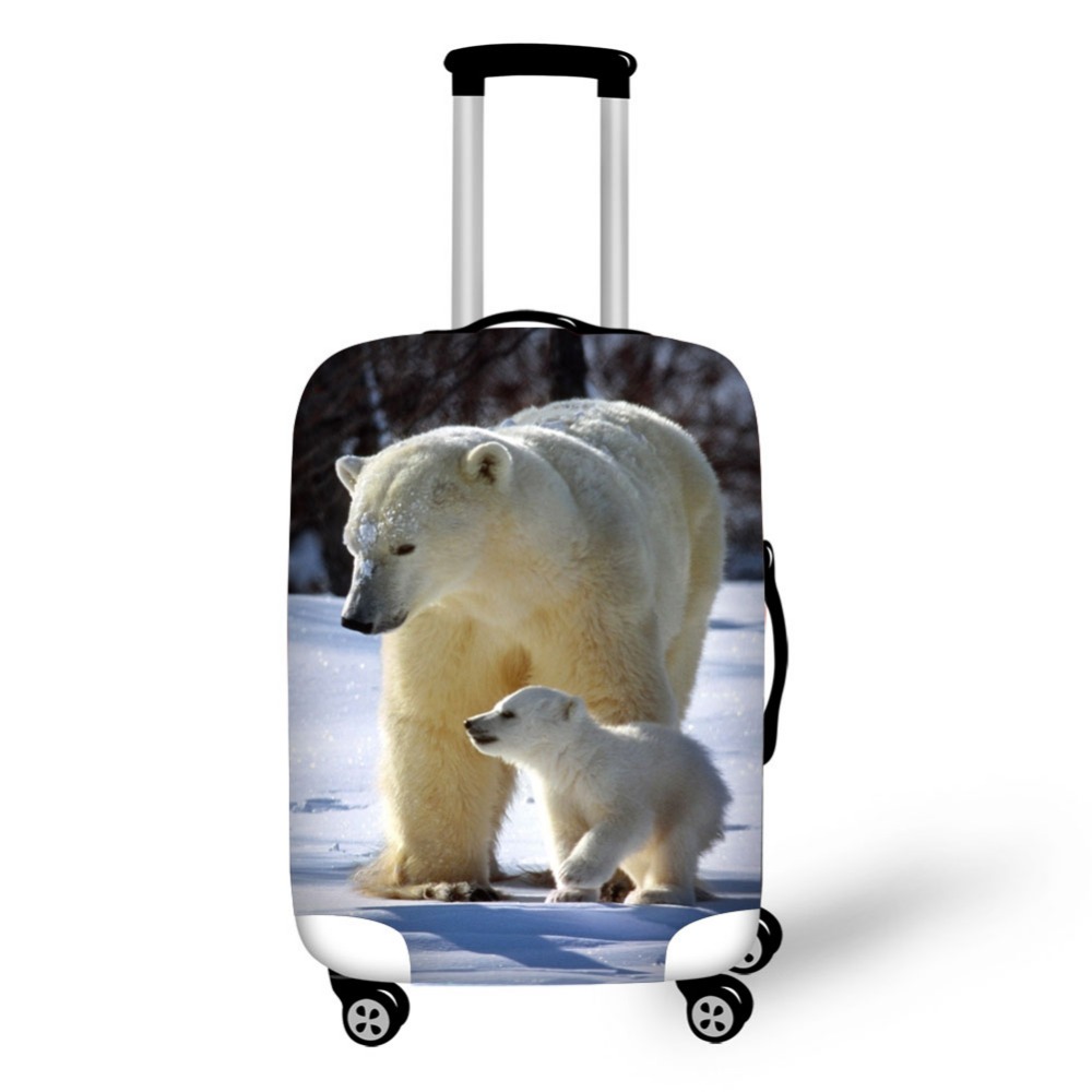 Waterproof Suitcase Cover Protector - Dier Ijsbeer Bagage Protector Cover Koffers