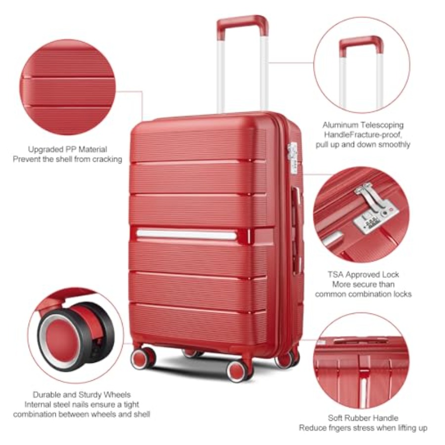 Koffersets 4-delig, uitbreidba - Expandable Hard Shell Luggage Set recensie en prijs