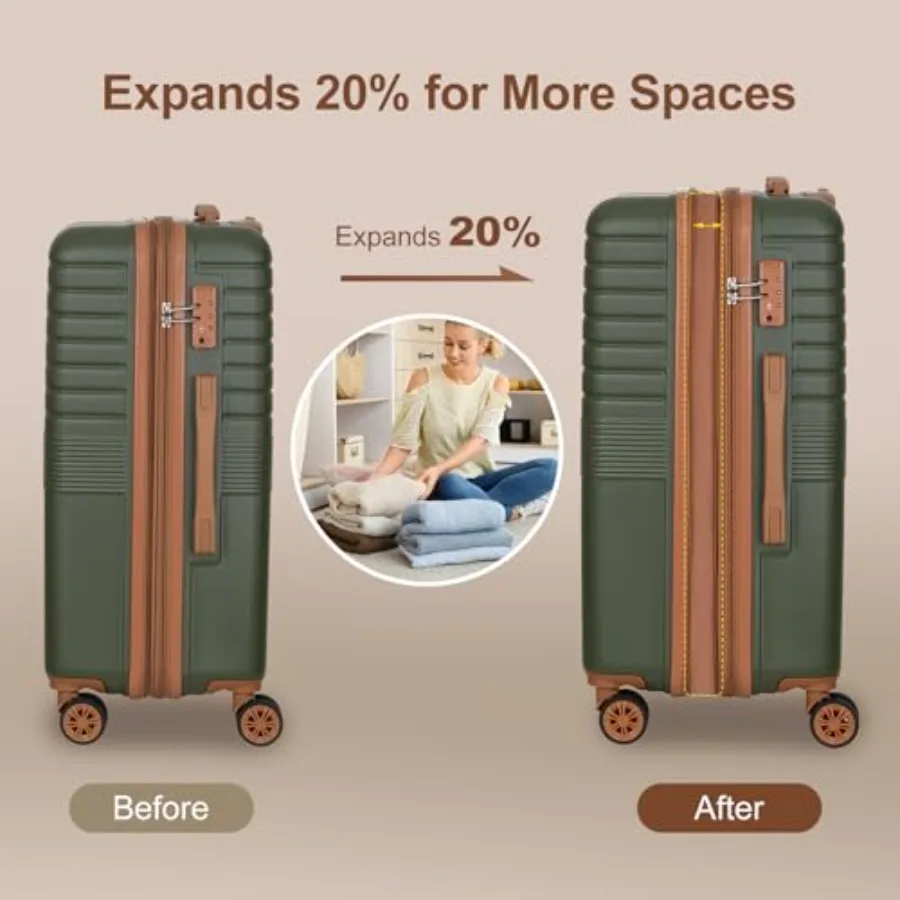 3-delige uitbreidbare kofferss - Expandable Hard Shell Luggage Set recensie en prijs
