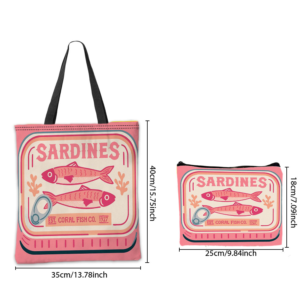 Grillige Sardines Roze Handtas - Cosmetic Bags recensie en prijs