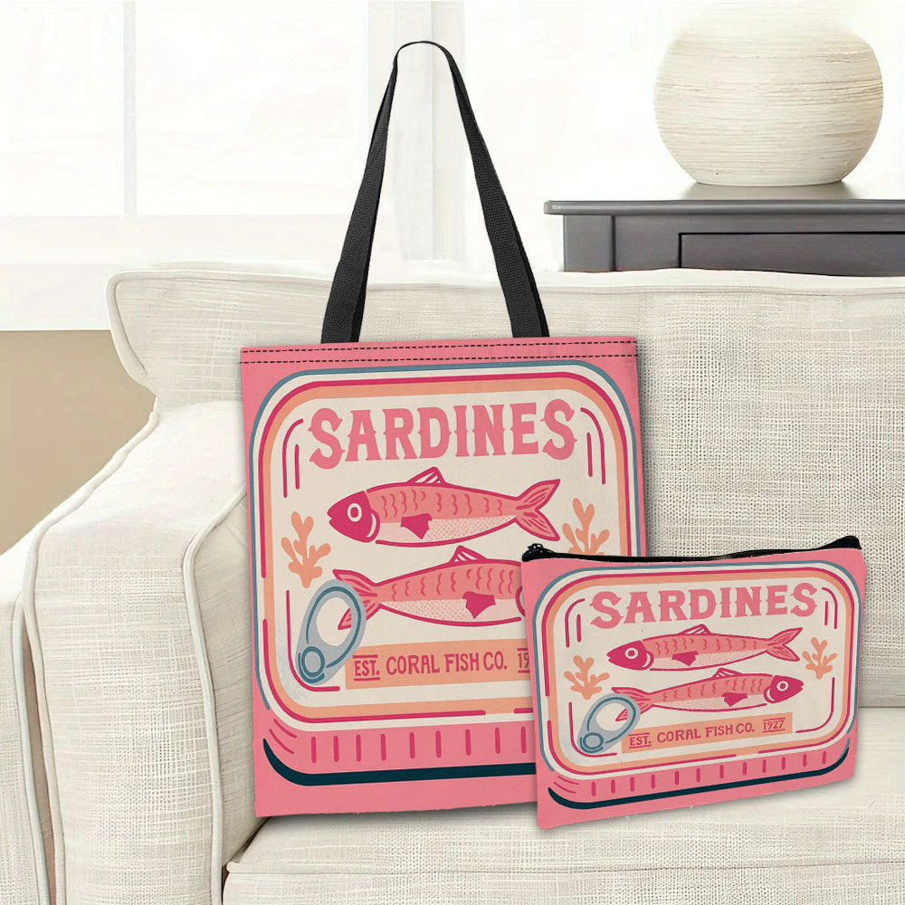 Grillige Sardines Roze Handtas - Cosmetic Bags recensie en prijs
