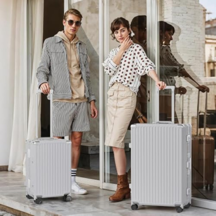 Bagagesets 2 Stuks Aluminium F - Aluminum Frame Carry On Luggage recensie en prijs